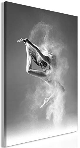 decomonkey Bilder Ballerina 60x90 cm 1 Teilig Leinwandbilder Bild auf Leinwand Vlies Wandbild Kunstdruck Wanddeko Wand Wohnzimmer Wanddekoration Deko Tanz Ballett
