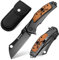 NedFoss MIEBA Couteau Pliant - Manche en G10, Acier D2, Clip Ceinture, Survie, Poche, Chasse - Pour Usage Quotidien, Extérieur, Cadeaux