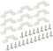 GreenSun LED Lighting 20er Befestigungsclips für LED Strip, 5050 SMD Lichterschlauch Montagehalterung mit Schrauben für 17mm breite Led Streifen Clips