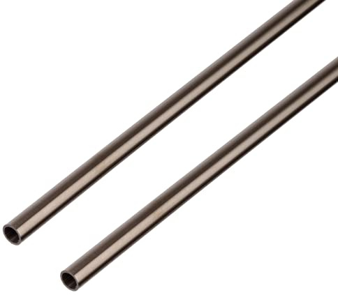 Alberts 499112 Rundrohr | Edelstahl | 1000 x 8 x 1 mm | 2er Set