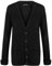 Purple Hanger Women's Long Sleeve Cable Knit Chunky Cardigan (Black, 24-26)