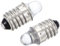 sourcing map E10 Screw Base LED Flashlight Bulbs DC 3V White Light Mini Lamps, Pack of 6