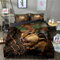 3D-gedruckte Bettwäsche, Bettbezug, Chipmunk-Bettbezug, atmungsaktives Unisex-Tagesdecken-Bettwäsche-Set (Einzelgröße 135 x 200 cm, 1 Bettbezug + 1 Kissenbezug)