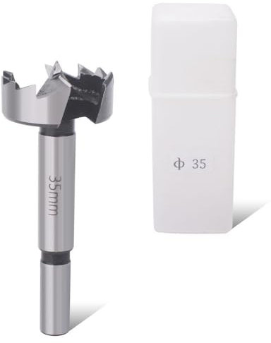 HAIMAYEE Broca Forstner 35mm Alas Planas Broca Para Madera de Dientes Múltiples Con Mango Redondo Para Taladrar en Plástico,Madera Contrachapada