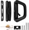 ZONADAH Sliding Patio Door Handle Set Single Side with Key Cylinder Lock, Full Replacement Handle Lock Set Fits Door Thickness from 3cm to 3.5cm