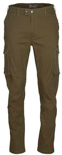 Pinewood Herren Serengeti Hose - Outdoorhose Herren - bequem und vielseitig mit hohem Baumwollanteil für EIN angenehmes Tragegefühl, mit vielen praktischen Taschen | Trageangenehmes Baumwoll-Stretch-Material. 2 Cargo-Pattentaschen und 2 Schubtaschen. Tight Fit.