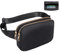 Geestock Bauchtasche Damen Gürteltasche Herren, Sport Mode Hüfttaschen Verstellbare Träger Brustbeutel, zum Wandern Laufen Einkaufen Radfahren 07 Schwarz 2.0