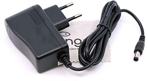 Chargeur Compatible Rowenta Air Force Extreme Silence RH8911WH/2D0 RH8912WH RH8919WH RH8920WH RH8923WH/2D1 (Remplace RS-RH5275 SSC-18PEU360040) avec mungoo Chiffon de Nettoyage d'écran