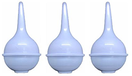 Comfort Soft Sterile Ear Bulb Rubber Hand Squeeze Baby Bulb Suction Sucker - 2 oz - Nasal - Ulcer (3 Pack)