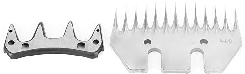 Schafschermaschine Schermesser gerade Schaf Scheren Clipper Klinge Elektrische Wolle Kamm Cutter Edelstahl Ziegen Clipper Schere Klinge (Gerades Blatt mit 13 Zähnen (+ oszillierendes)