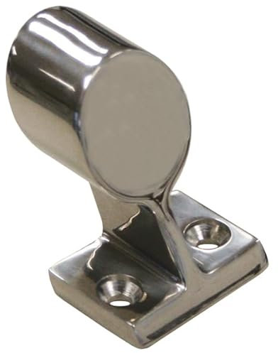 Reling Handlaufstütze Endstück für Rundrohr Ø 22 mm Edelstahl V4A 1 Stück A4 AISI 316 Boot Reling AISI316 Bimini