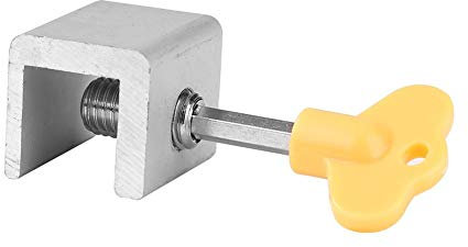 AMZLORD Cerraduras de puerta de ventana corrediza Sash, tapón de límite de ventana de aleación de aluminio ajustable, Tope de bloqueo de ventana de seguridad antirrobo para niños