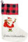 LIEBTASTISCH - Personalisierte Weihnachtssocken - 40cm x 30cm - Weihnachtsstrumpf zum Nikolaus oder Weihnachten - Namen - Geschenkbeutel - Nikolausstiefel zum Aufhängen - (Weihnachtsmann)