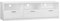 WeHome - Mobile Porta TV 3 Vani aperti e 3 Ante, 180x40x54cm, Armadio Moderno Per TV in Legno MDF e Maniglie Cromate, Supporto Tv Con Fori Passacavi, Mobile TV Per Soggiorno o Salotto (Bianco)