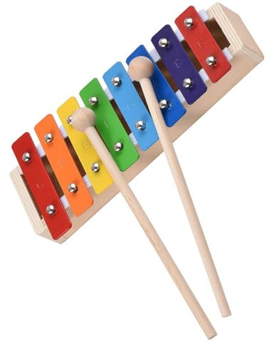 8-Tasten-Farbkompaktes Xylophon-Glockenspiel mit Mallets-Schlaginstrument Glockenspiel Set