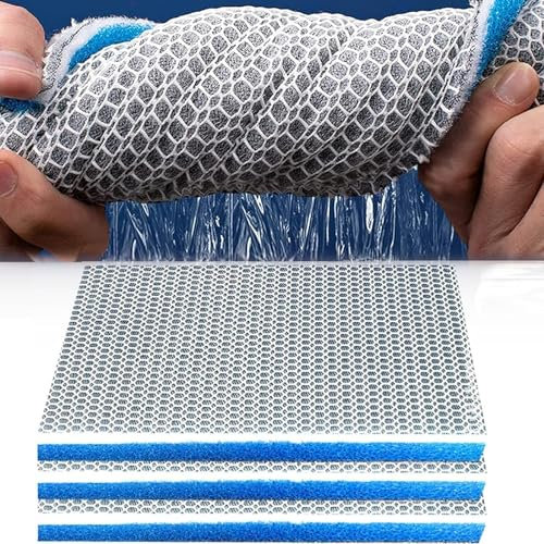Celestia 8D Filterwatte Aquarium, Filtermatte Aquarium, Aquarium Filtermaterial Biochemischer Watte Wabenstruktur, Leicht Zu Reinigende Filterwatte Perfekt Für Sauberes Und Gesundes Aquariumwasser