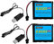 AMZZN 2PCS 4.8V 2200mAh AA NiMH batterie avec prise SM-2P et chargeur USB adapté pour excavatrice à distance SY-E511, E562 TD141 RC véhicule, camion et hors route
