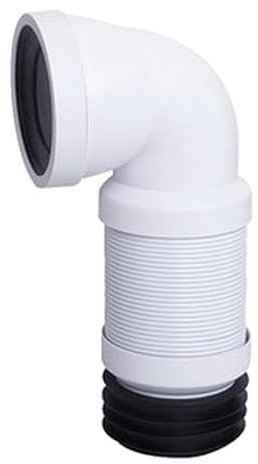 Manguito de conexión acodado extensible de acero inoxidable, ideal para uniones flexibles en sistemas hidráulicos y tuberías.