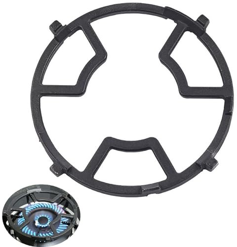 Support de Poêle à Wok, Adaptateur Wok Gaz Bague, Gaz Poêle Accessoires, Support de Wok pour Cuisinière à Gaz, Convient aux Cuisinières à Gaz, Machines à Café, Fours, Cuisines, Noir