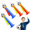 HENGBIRD 3 Stück Tröten Fußball, Vuvuzela Tröte Fussballtröte Trompete Fussball aus Kunststoff, Fan Tröte Fussball Tröte für Kinder Fußball Fans für Fußball-Themenparty, Weltmeisterschaft