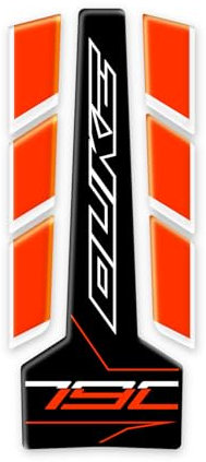 Tankschutz aus Harz, 3D, kompatibel mit KTM 790 Duke 2022 On GP-2002 (Orange)