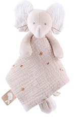 NOUKIE'S - Doudou bébé et Enfant - Eléphant Beige Bali - Eveil et Sommeil - Marionnette - Cadeau de Naissance