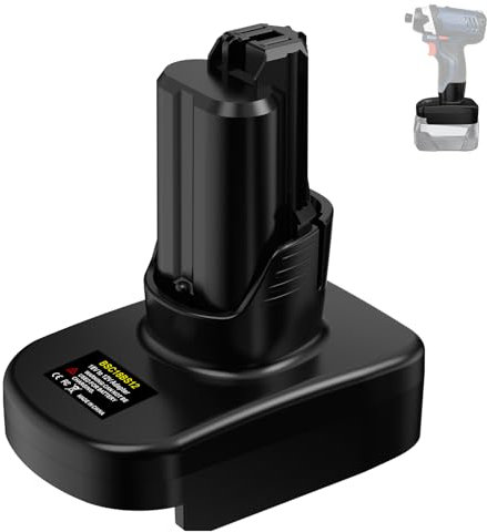 TPDL Adapter für Bosch 18V PBA Power for All Akku zu für Bosch 12V GBA Professional System Werkzeuge, 18V to 12V Konverter für 18 V PBA auf Verwendung für 12 V GBA Li-ion Werkzeuge