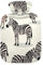 Wild Zebra Wärmflasche mit weichem Bezug, Füße und Bettwärmer, Wärmbeutel zur Linderung von Nacken- und Schulterschmerzen, 2 l
