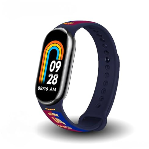 Pack Smart Band + Correa Licenciada FC Barcelona - Pulsera de Actividad Inteligente Fitness con Pulsómetro, Sueño y Notificaciones Android iOS - 14 Aitana