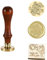 Siegelstempel Set, Wachssiegel Personalisiert, Siegelwachs Stempel Blume, Best Wishes und Dandelion, 3D-Prägung, Für Hochzeiten, Umschlag, Einladungskarten, Geschenkdekoration