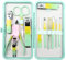 Manicure Set Professional Nail Clippers Pedicure Kit, Stainless Steel Nail Care,Hygiene Kit Portable Beauty Tools Grooming Kit with Travel Leather Case for Men Women, Mint Green,12Pcs