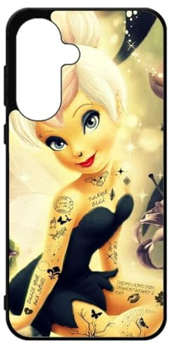 FunKaz Coque pour Samsung Galaxy A36 - fée tatouée Punk - Coque Noire TPU