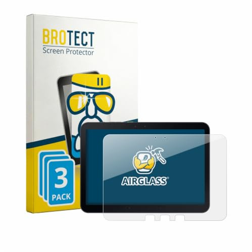 BROTECT Schutzglas für Samsung Galaxy Tab Active 5 Pro | 3 Stück Transparenter Displayschutz Made in Germany Schutzfolie Panzer Folie Glas 9H Anti-Fingerprint Einfache Montage Clear