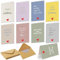 JULBEAR Geburtstagskarten Minimalistisch mit Umschlag, 16 Stück Aufklappbare Happy Birthday Glückwunschkarte im A6 Format Klappkarte mit Geburtstag Spruch Birthday Card für Männer Frauen