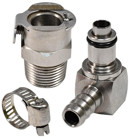 CANTONDZ Doppio connettore pompa di scarico rapida per benzina Kit di riparazione Pompa di carburante in metallo Compatibile con BMW R1200GS ADV R1200RT S1000RR K1200R K1300R K1600GTL HP4 Rninet