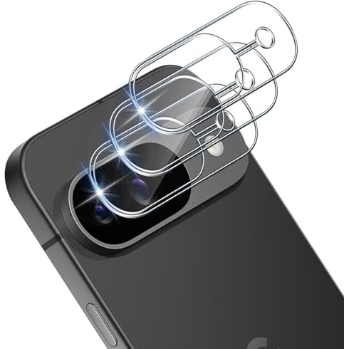 Xunzii 3 Stück Kameraschutz für Google Pixel 9 für Panzerglas, 9H Härte Anti- Kratzer Linse Schutzfolie, HD Klar Linse Glas Folie Anti-Kratzen Hinten Kamera Schutz