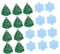 DIYEAH 20Stücke Weihnachtsbaum Patches Gestickte Applikationen für Kleidung Weihnachtselemente für Festliche Dekoration und DIY Projekte Langlebig und Sicher