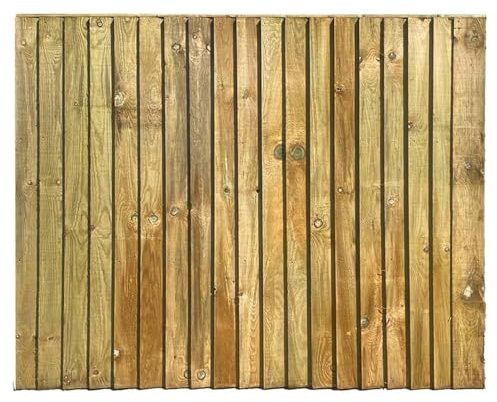 6FT x 5FT Feather Edge Timber Fence Panels | Pressure Treated Closeboard Fencing, Heavy Duty Garden Boundary Panels | Pack of 7