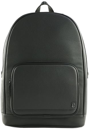 Ted Baker laptop backpack leisure backpack with laptop compartment Paxtons Pebbled PU Backpack Charcoal gray