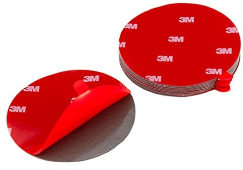 Cinta adhesiva de 3 M de doble cara extrafuerte. Para coches, espejos, cinta adhesiva, puntas adhesivas redondas. Diámetro 80 mm 10 unidades.