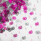 14g Pink & Silver 60th Birthday Confetti Foil Metallic Glitz Table Scatter Sprinkles Age Bday Party Decorations