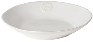 Costa Nova Pasta- und Suppenteller Nova: Tiefer Steinzeug-Teller mit glänzender Glasur, Spülmaschinen-, Mikrowellen-, Ofen- & Gefrierfest, Handveredelt, Stapelbar, Weiß, Ø 25,5 cm