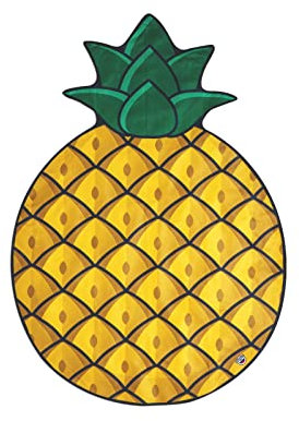 BigMouth Inc. - Riesiger Ananas Strandtuch – Stranddecke Strandhandtuch Rund XXL
