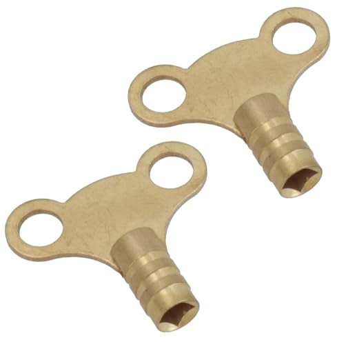 2pc touches radiateur purge laiton Clé de purge de la tuyauterie d'évent d'Air Chauffage Central TE943