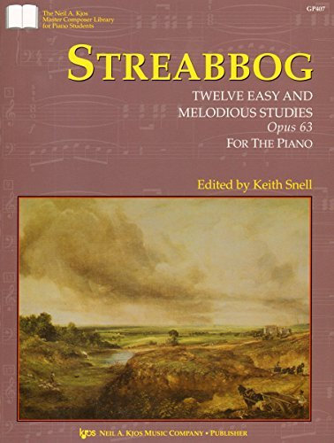 Streabbog : Twelve Easy And Melodious Studies Opus 63 For The Piano by Keith Snell (2016-01-01)