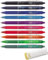 Pilot BL-FR7 Frixion Tintenroller, radierbar, 0,7 mm Spitze, 10er Clicker | mit Radierer – farbig