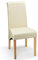 York Esszimmerstuhl aus Leder Cream & Oak