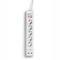 Salicru SPS SAFE 5+, Prise parafoudre - 5 prises + 2 prises USB chargeur - Protections surtensions (306 J, 5 Sortie(s) CA, Type F, 250 V, 50 Hz, 10 A)