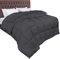 Utopia Bedding Bettdecke 155 x 220 cm, Ganzjahresdecke 370 GSM Füllung, atmungsaktive Schlafdecke, Steppdecke, Super Weiche Kuschelige (Grau)