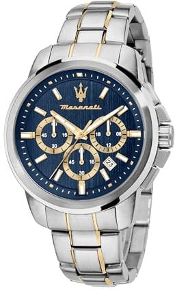 Maserati Herrenuhr, SUCCESSO Kollektion, aus Stahl, PVD Gold - R8873621016